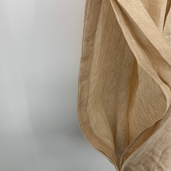 Anthropologie Elevenses Pants Split Wide Leg 100% Linen High Rise NWT - Picture 9 of 14